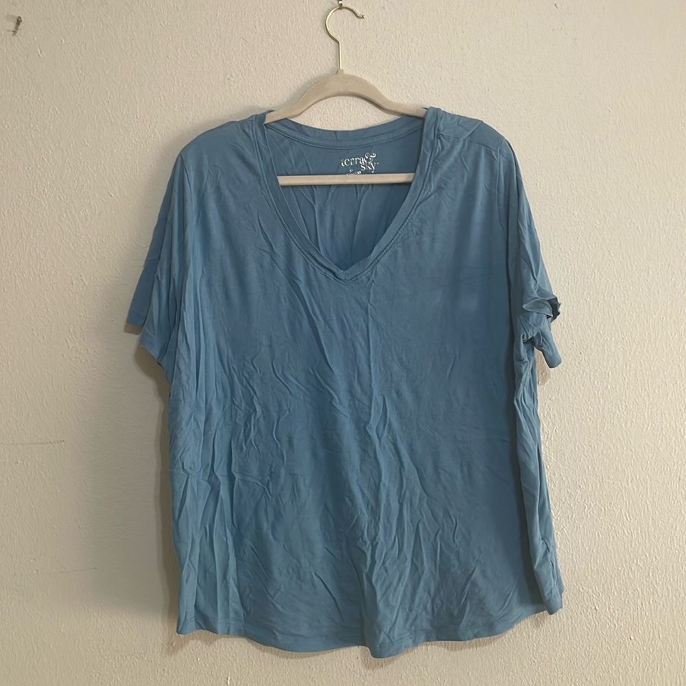 Blue Flowy Shirt